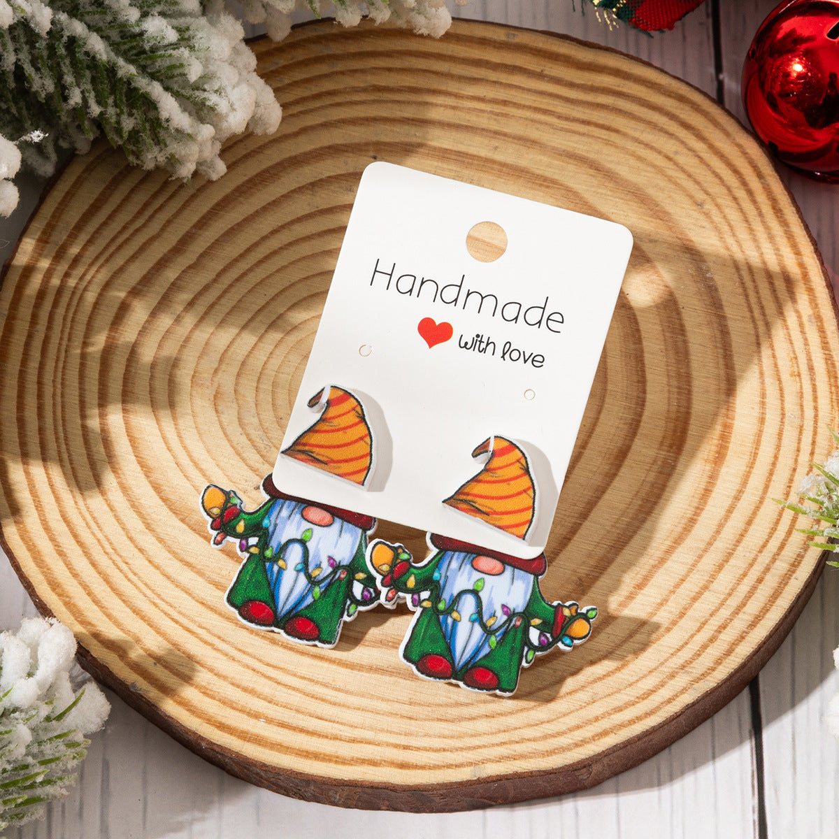 Wholesale Christmas-themed acrylic earrings