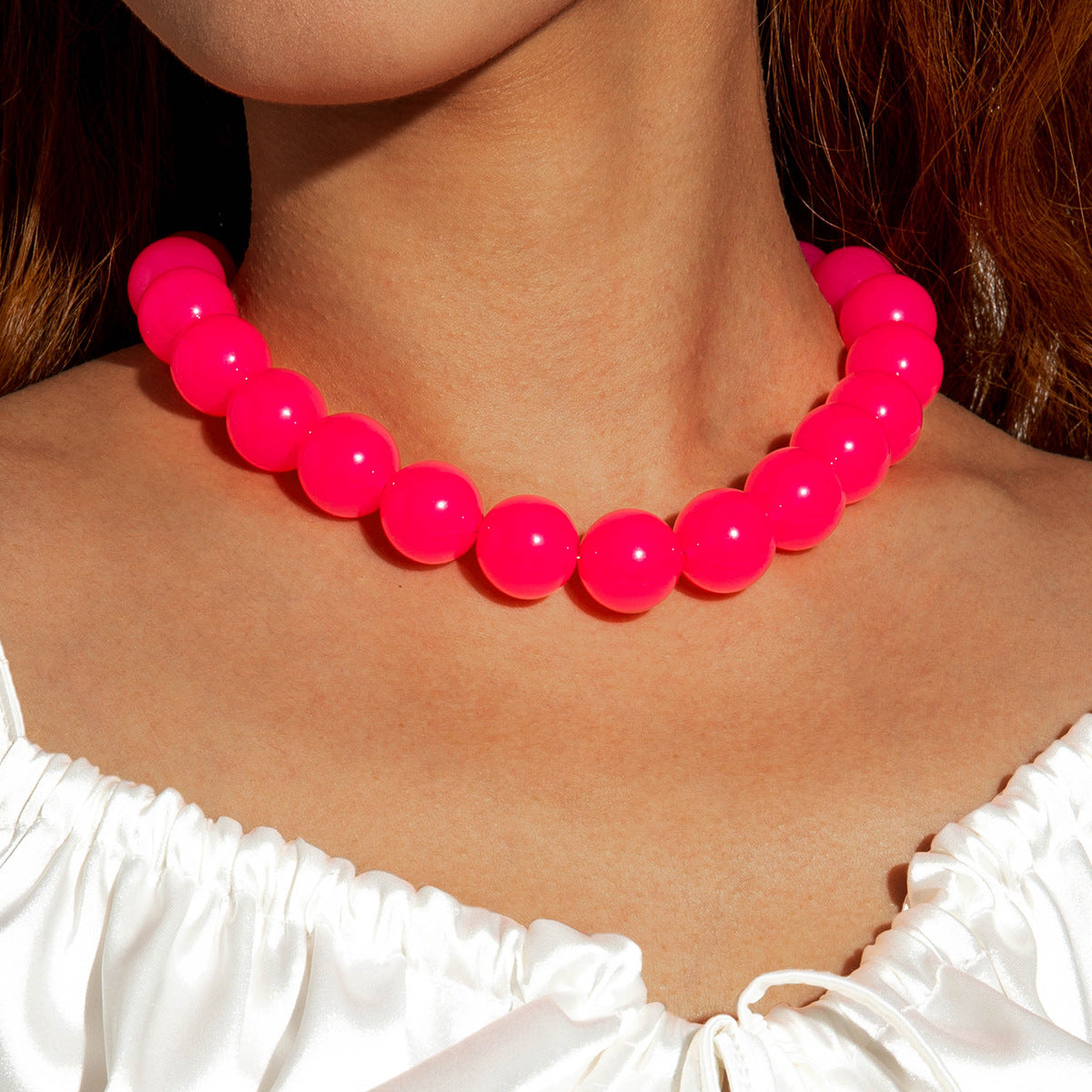 Wholesale Colorful Acrylic Beaded Necklace