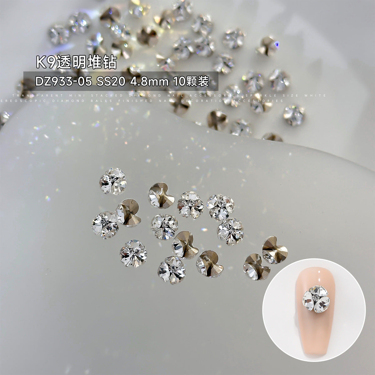 Wholesale  K9 mini pile drill flash art nail