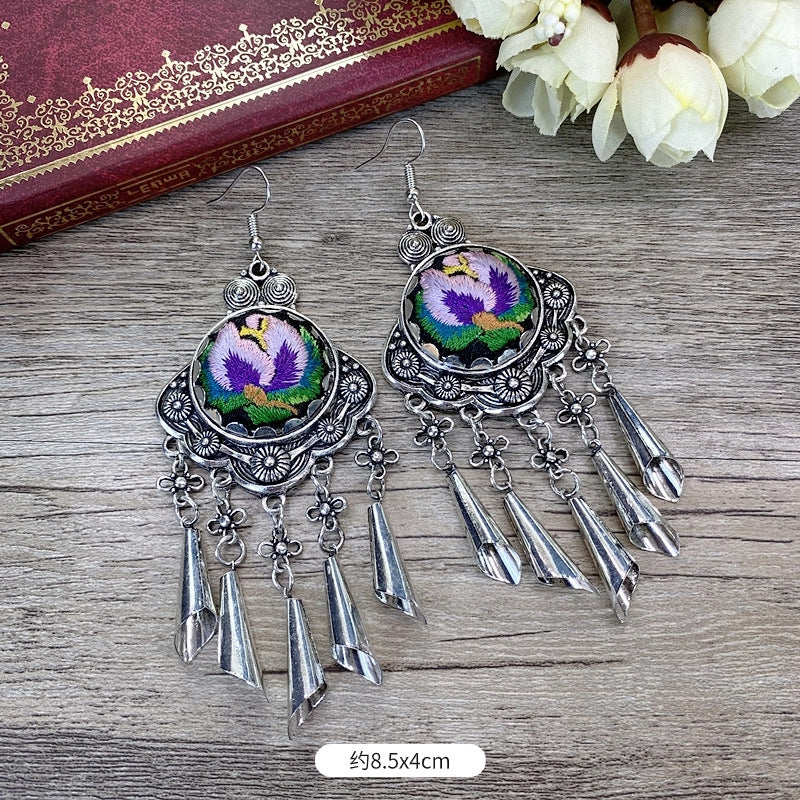 Wholesale Chinese Retro Alloy Earrings