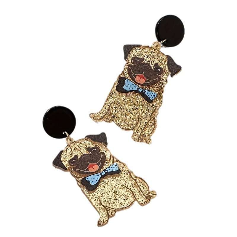 Wholesale Fashion Cute Dog Shape Acrylic Earrings