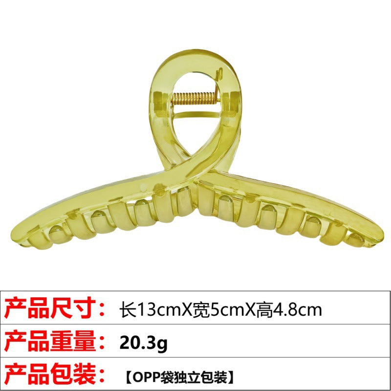 Wholesale Jelly color ribbon cross shark clip