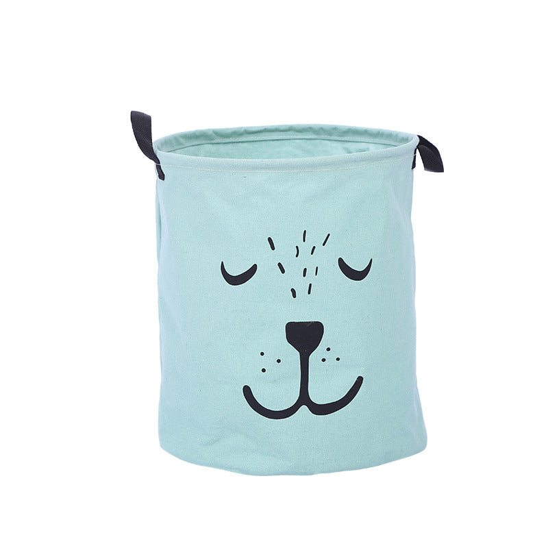 Wholesale Canvas Circular Foldable Dirty Clothes Basket