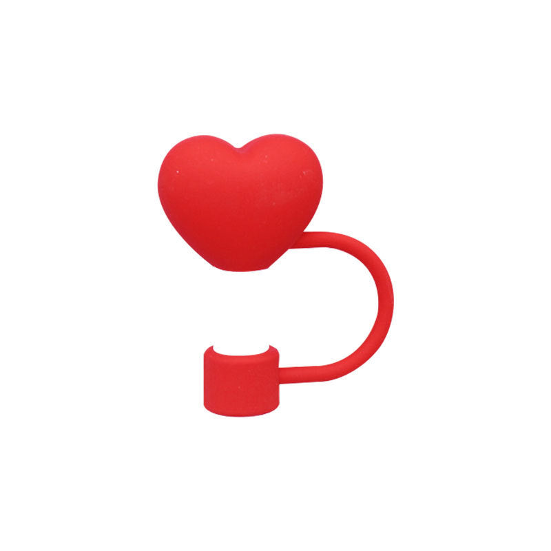 Wholesale Valentine' s Day straw decorations  straw plugs  heart decorations