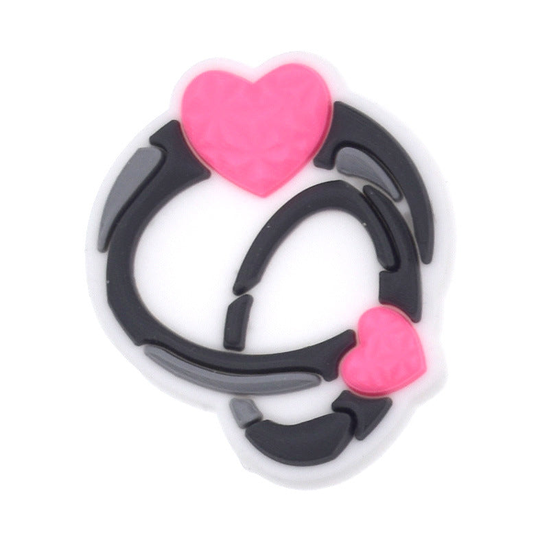 Wholesale Random 100pcs Red Valentine' s Day Series Croc Charms