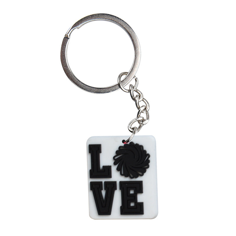 Llavero de la escuela de la escolar de la animadora de aleación de zinc al por mayor