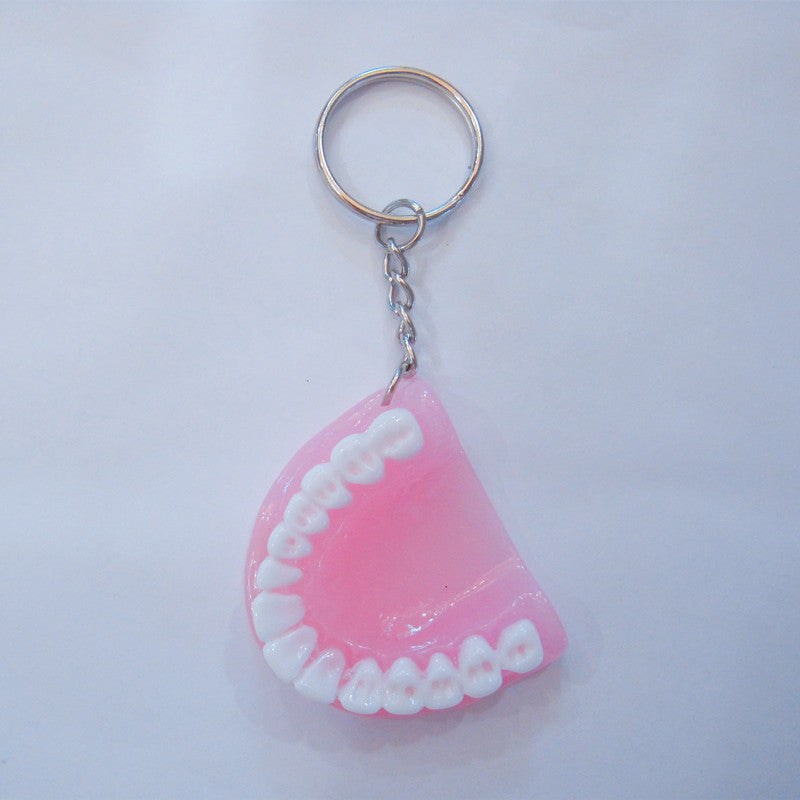 Keychains de resina de dentaduras al por mayor