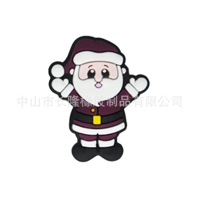 Wholesale 20pcs Christmas Silicone Cartoon Beads