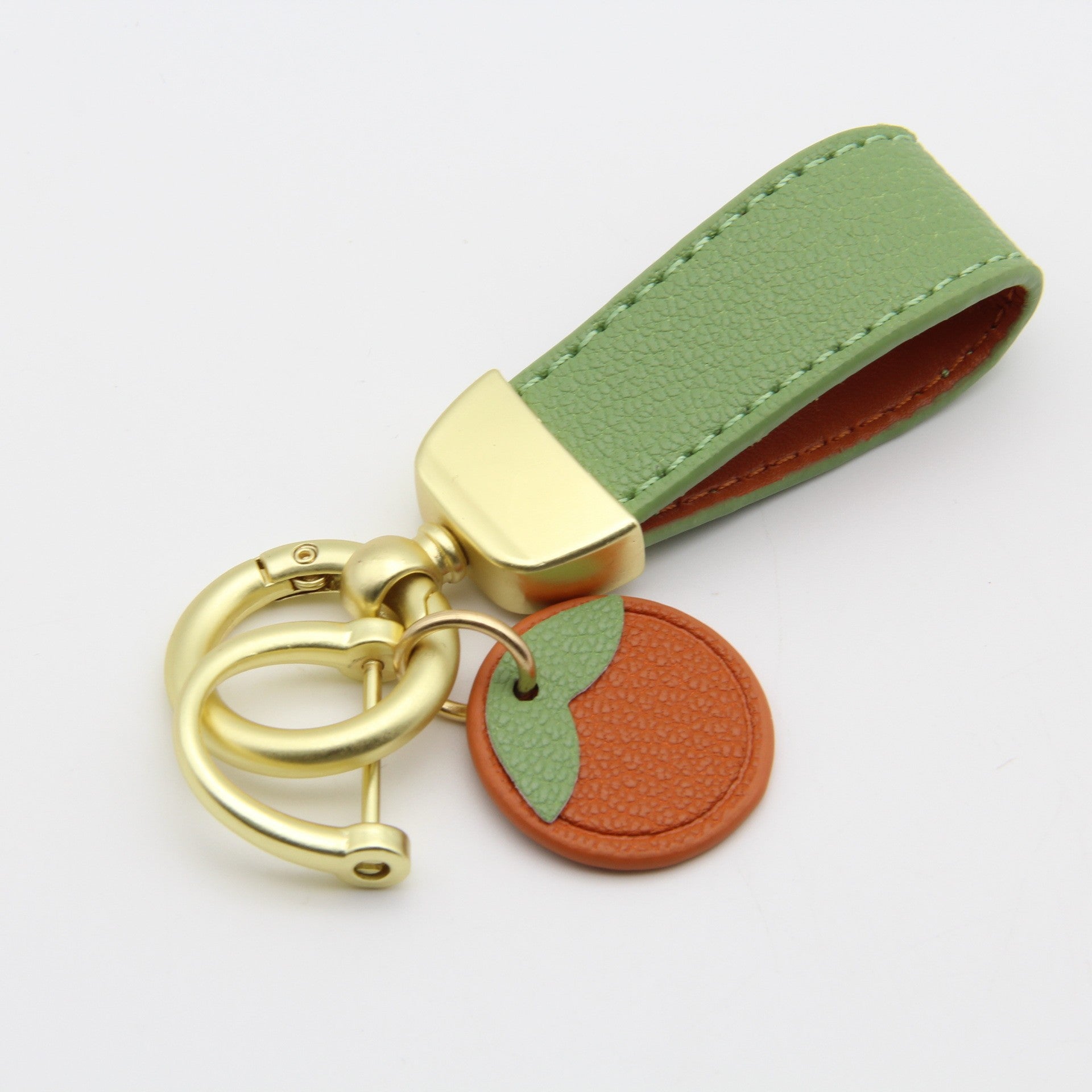 Wholesale 10pcs Zinc Alloy Fruit Car Leather Keychains