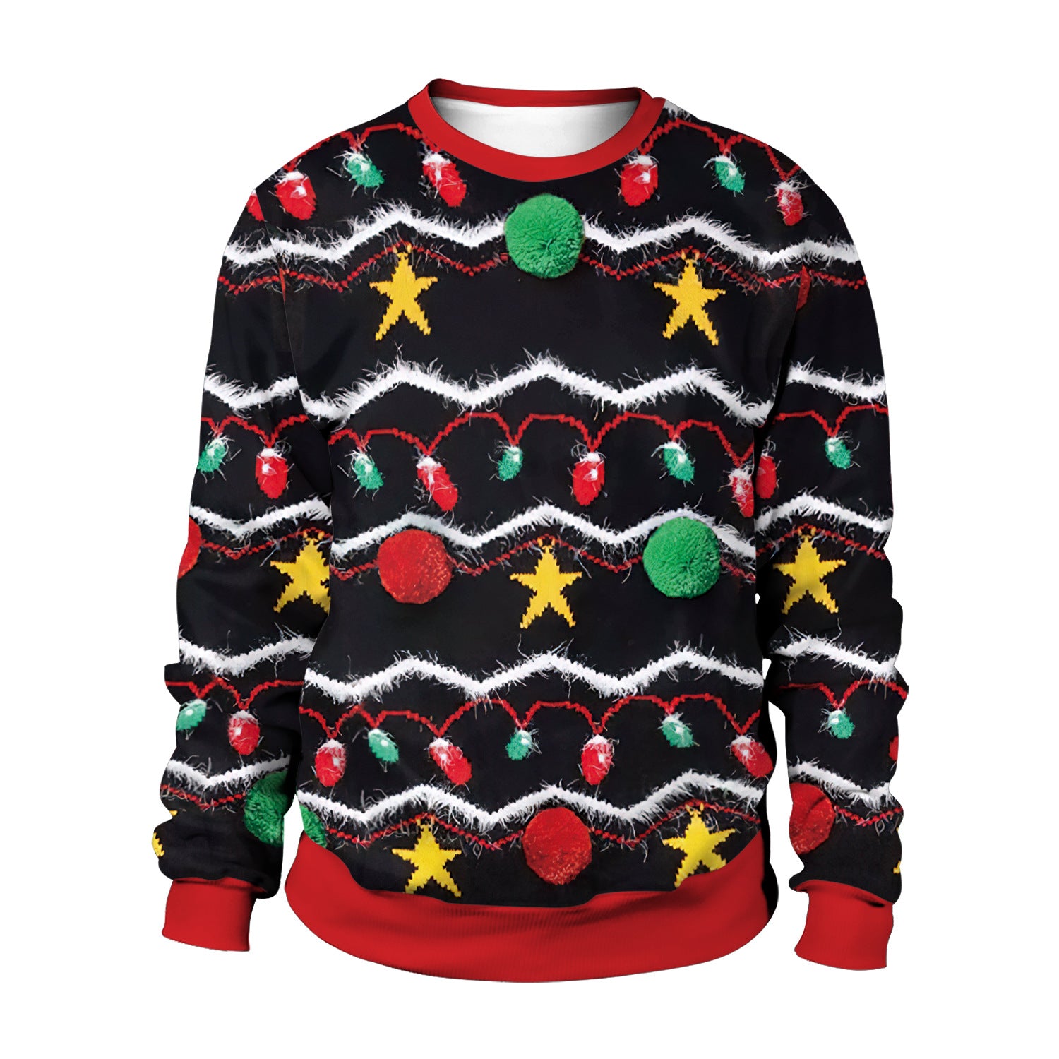 Wholesale Christmas Digital Printed Christmas Crewneck Sweatshirt