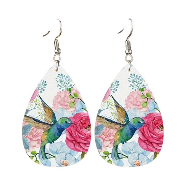 Wholesale Vintage Tree of Life Leather Earrings