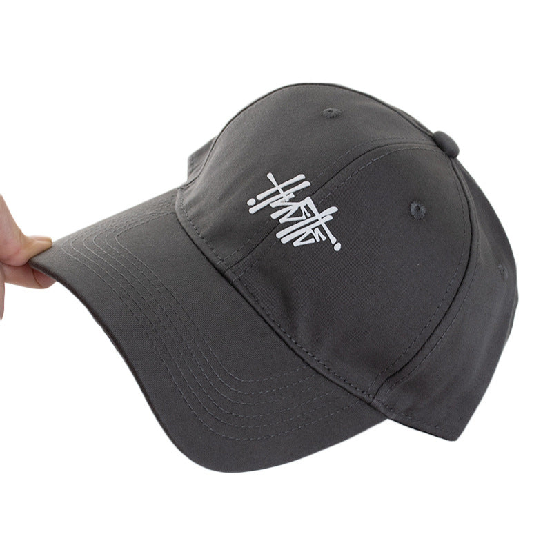 Wholesale Solid Color Offset Printing Art Letter Baseball Cap