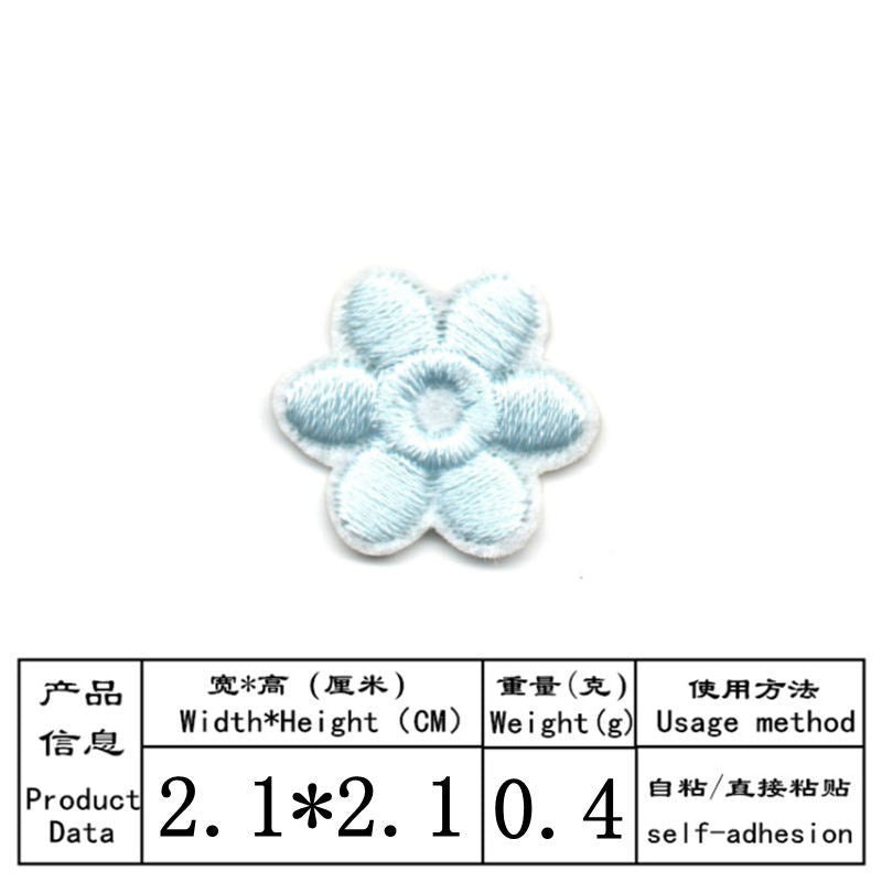 Wholesale Stylish Self Adhesive Embroidered Patches With Heart And Star Designs For Clothing Towels DIY Craft Supply