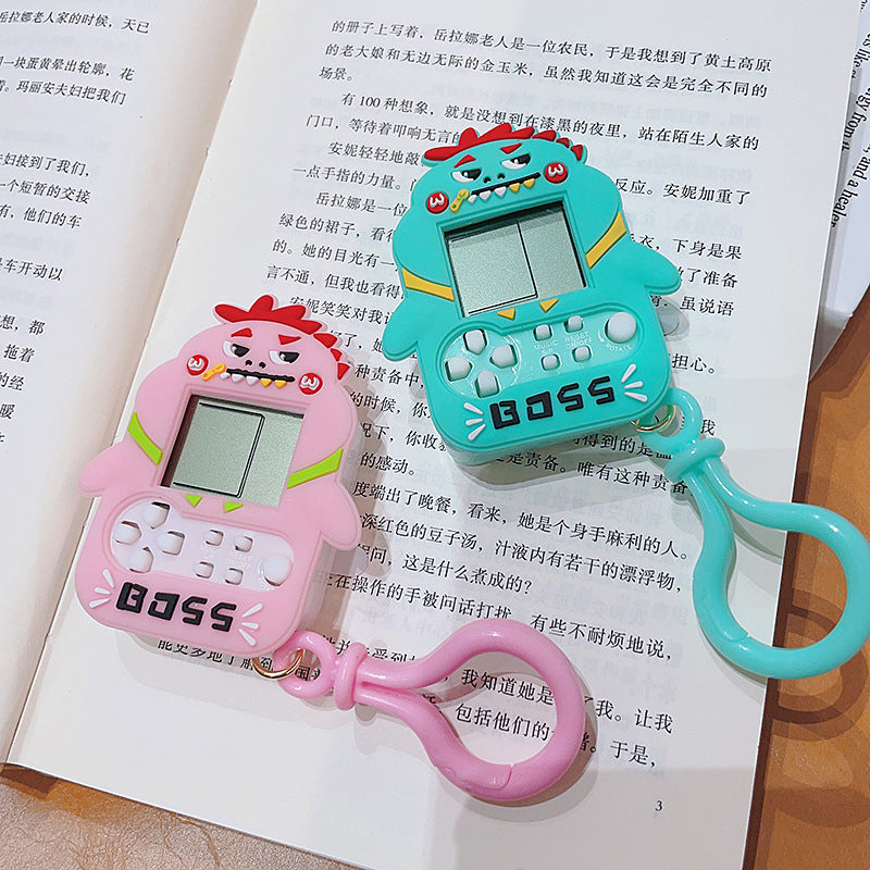 Wholesale Cartoon Dinosaur Game Machine Zinc Alloy Keychain