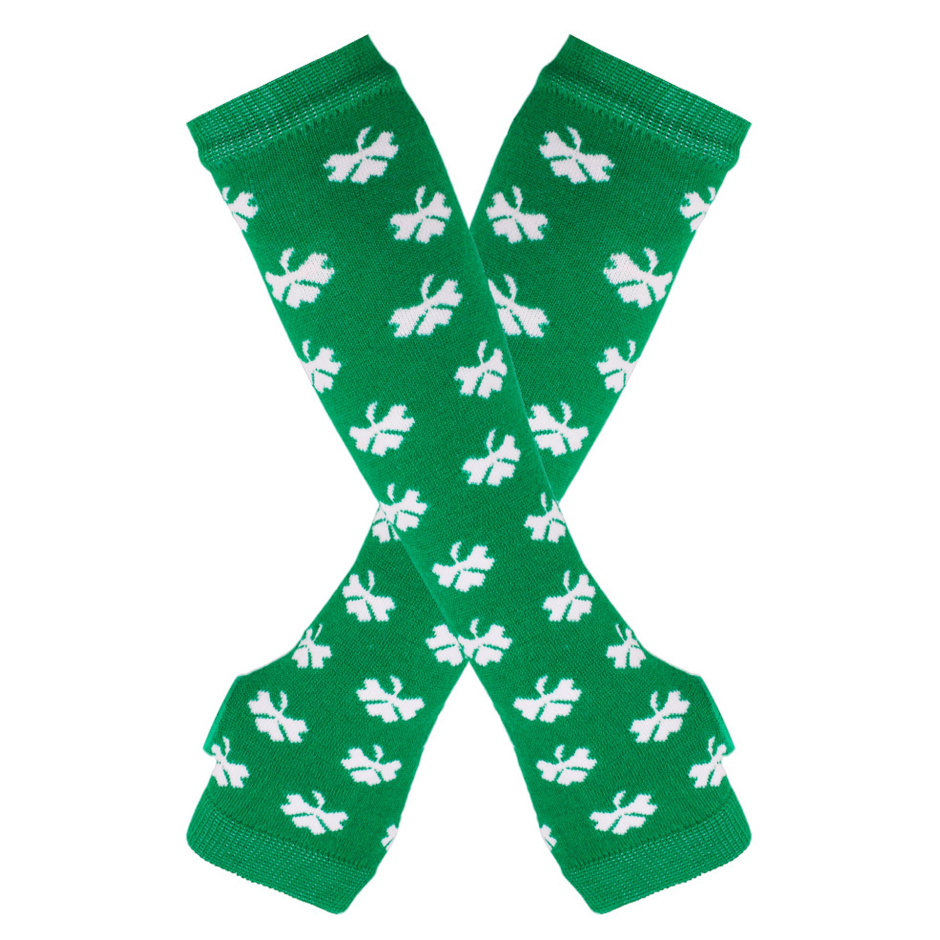 Wholesale Christmas Spring and Autumn Thin Elbow-Length Fingerless Arm Sleeves