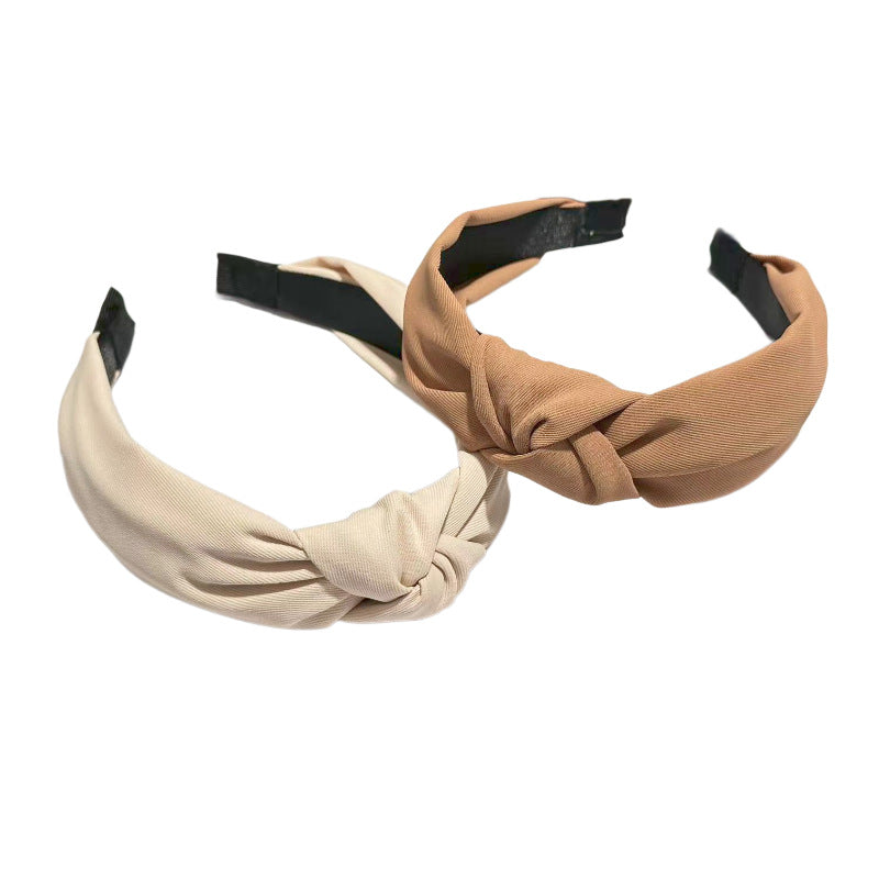 Wholesale Vintage fabric wide brim leopard print headband