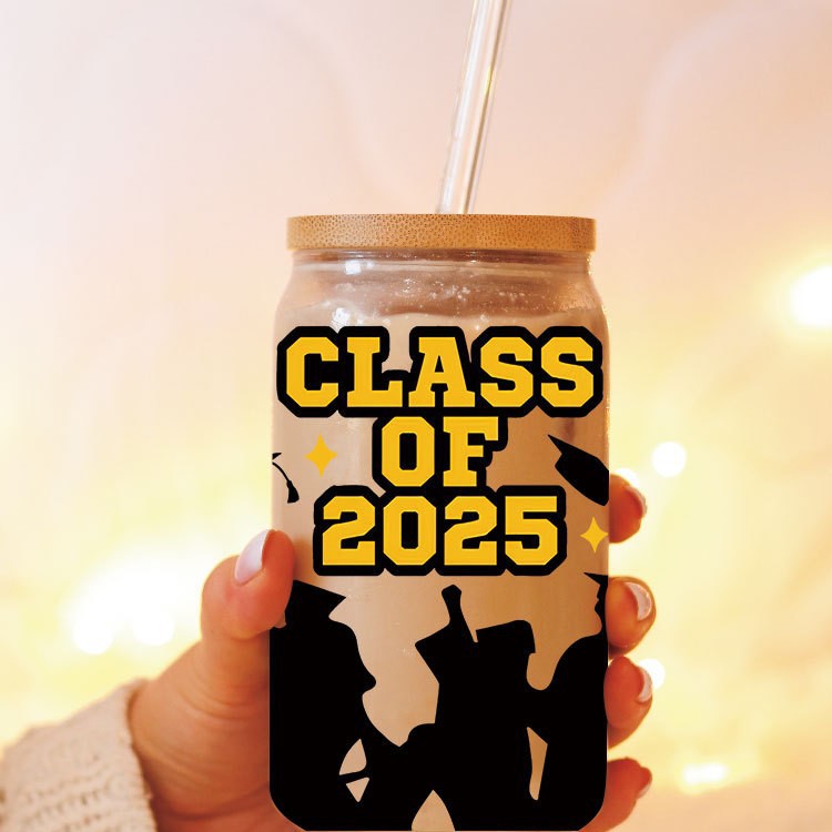 Wholesale Balloon-shaped academic cap graduation series 16oz Cup UV DTF Wraps