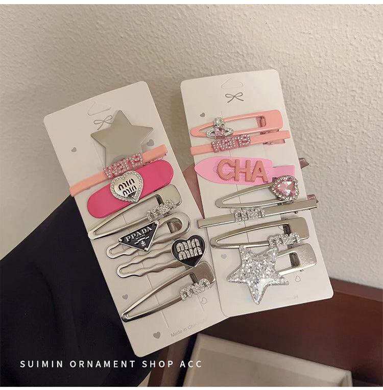 Wholesale Pink Bangs Clip Duckbill Clip