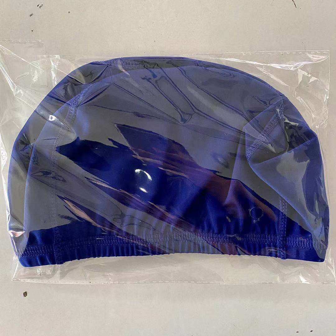 Wholesale 5pcs Adult polyester fabric underhead swim cap Summer