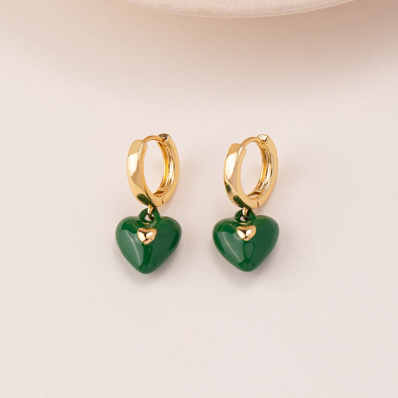 Wholesale Delivery Vintage Love Square Earrings