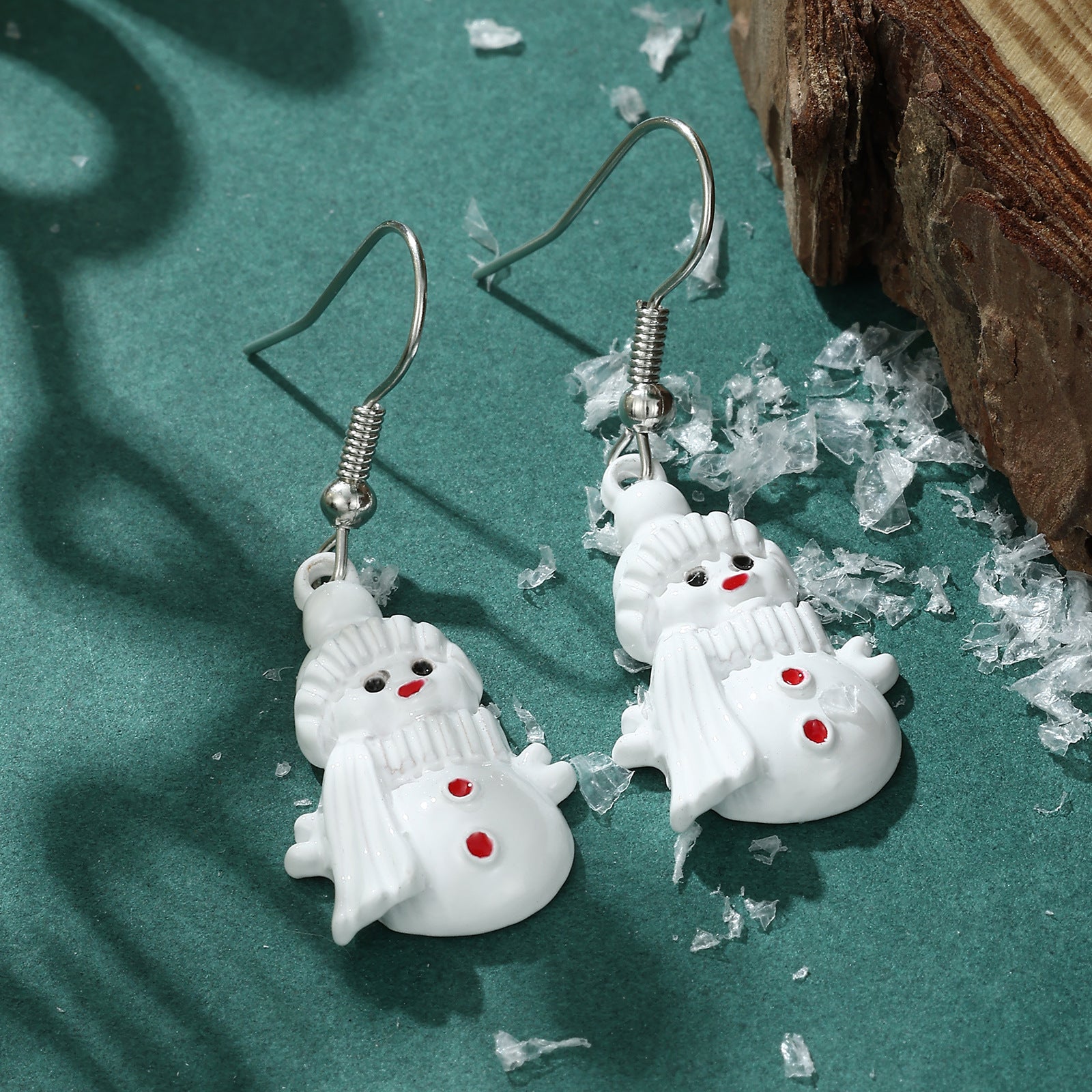 Wholesale Christmas Santa Snowman Bell Earrings For Women Zinc Alloy Party Wear Fashion Accessory