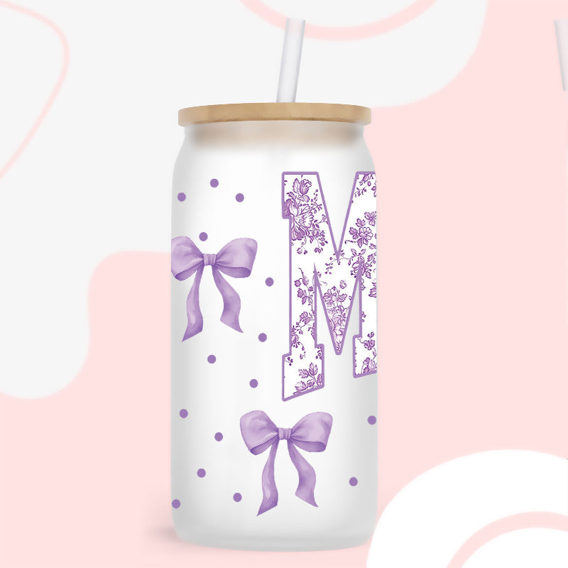 Wholesale Colorful Bow Mother's Day Series 16oz Cup UV DTF Wraps