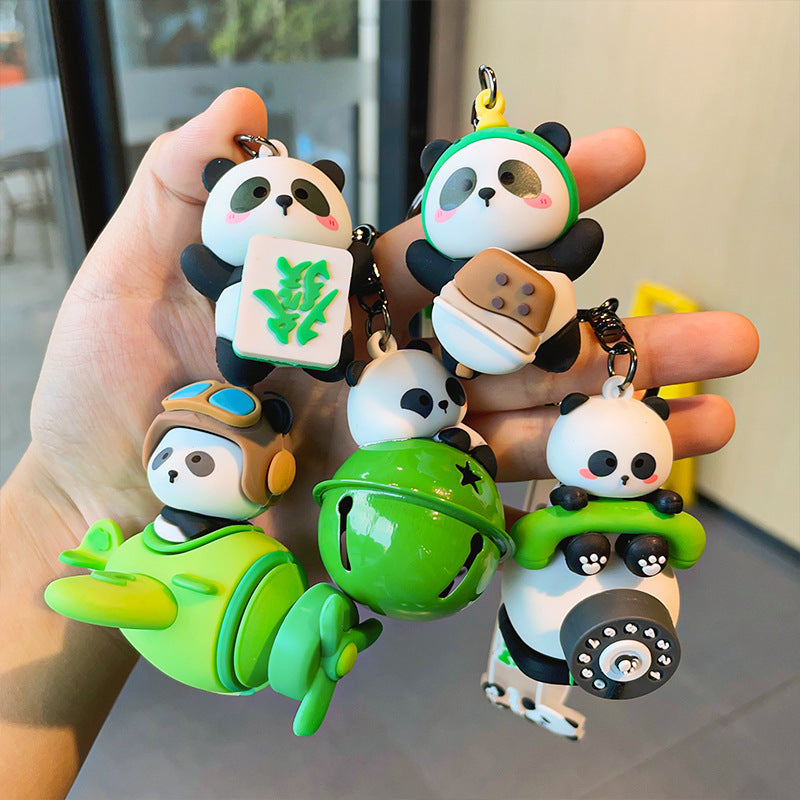 Wholesale Cute Panda Silicone Keychain