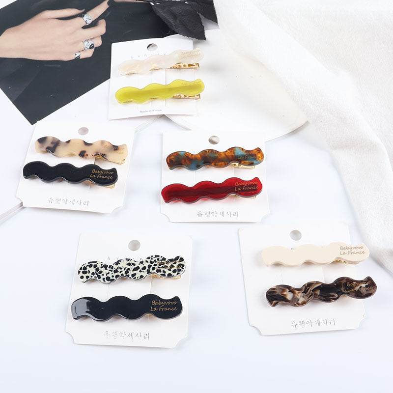 Wholesale Handmade Acetate Hair Clip Tortoise Shell Vintage French Style Women S Side Clip Hair Accessory
