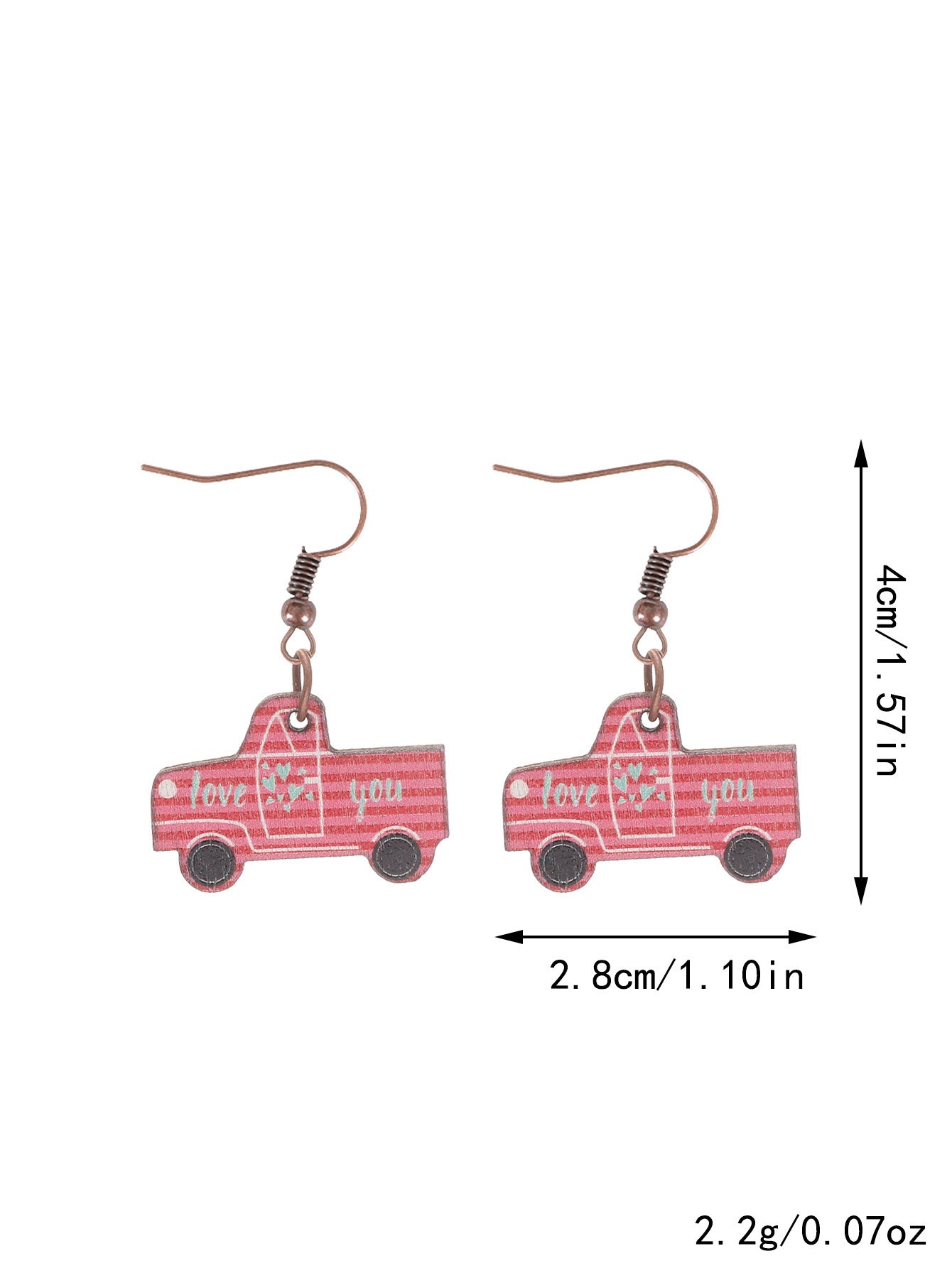 Wholesale Valentine' s Day Love Cherry Wine Glass Earrings