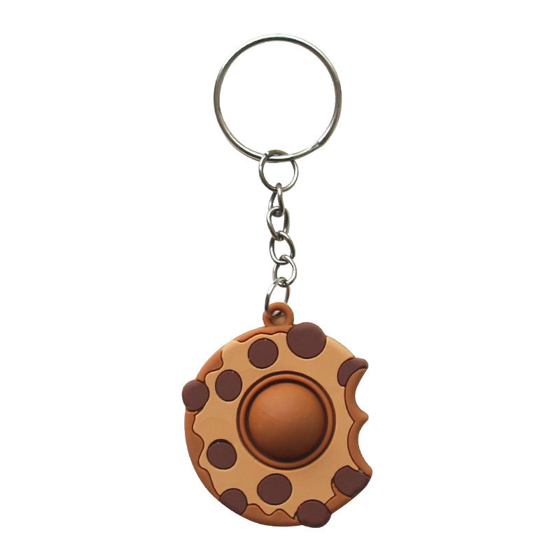 Wholesale PVC Unzip Donut Keychain