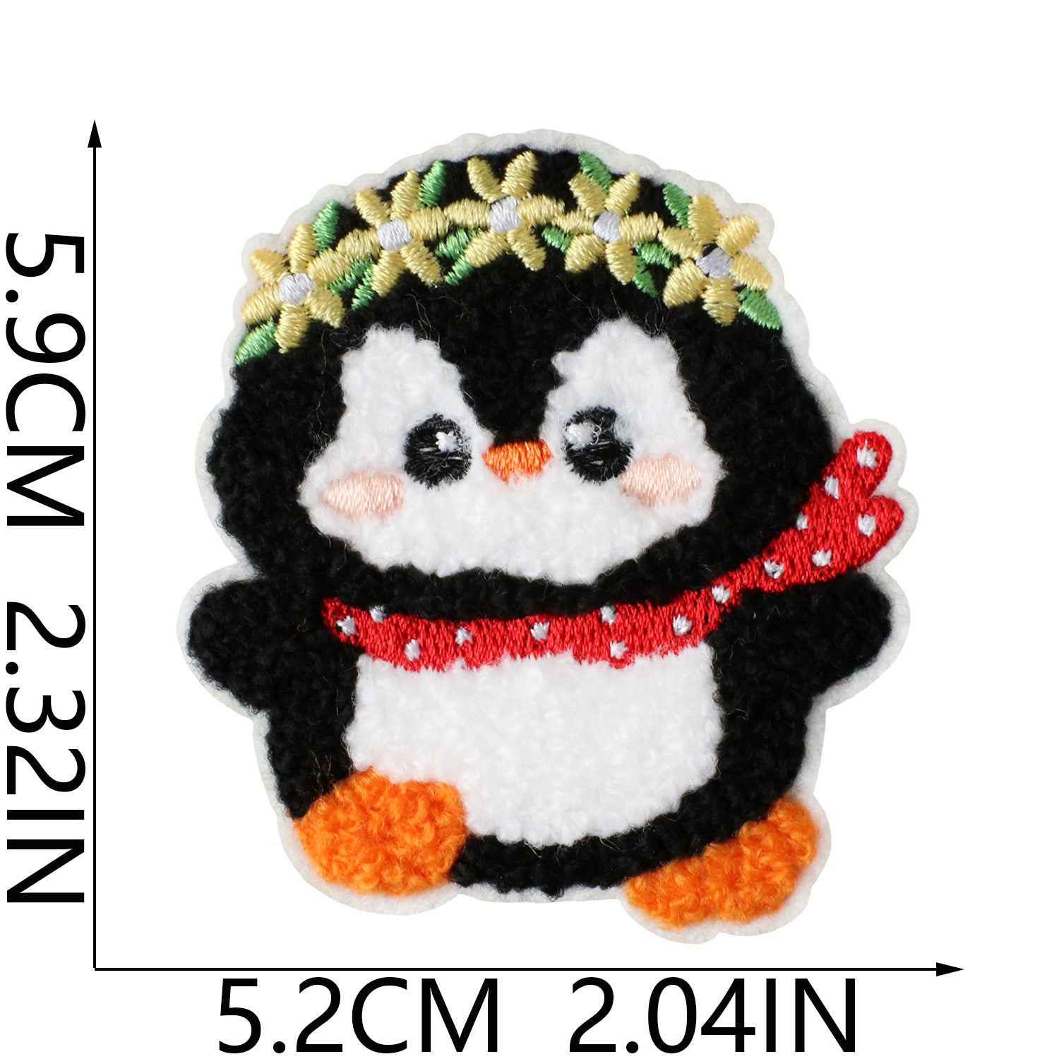 Wholesale Trendy Cute Bathing Penguin Embroidered Patch Iron On No Sew For Clothing Bags DIY Gift
