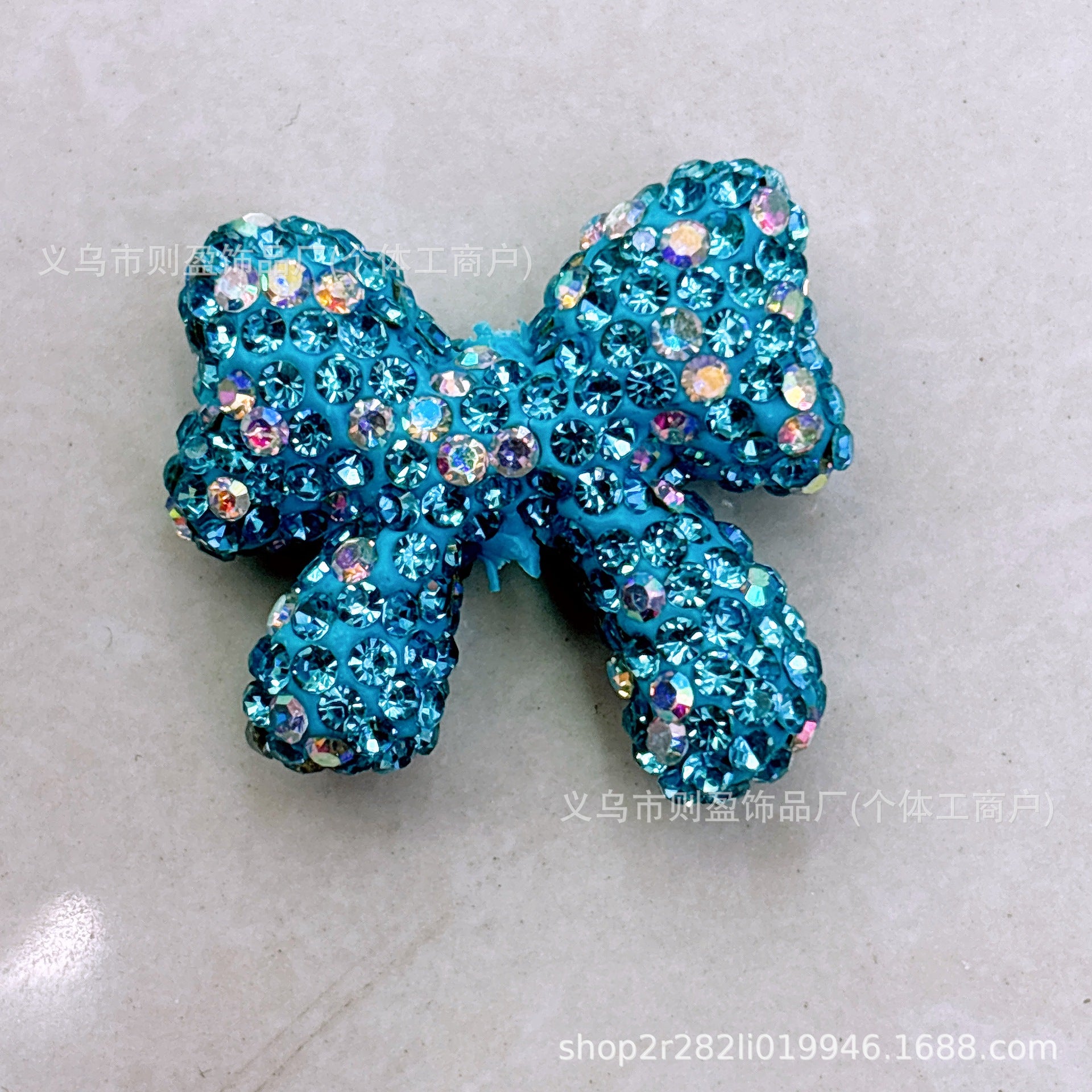 Wholesale 20pcs Heavy Industry with Drilled Pottery Clay Butterfly Bow Float Vertical Hole Beads