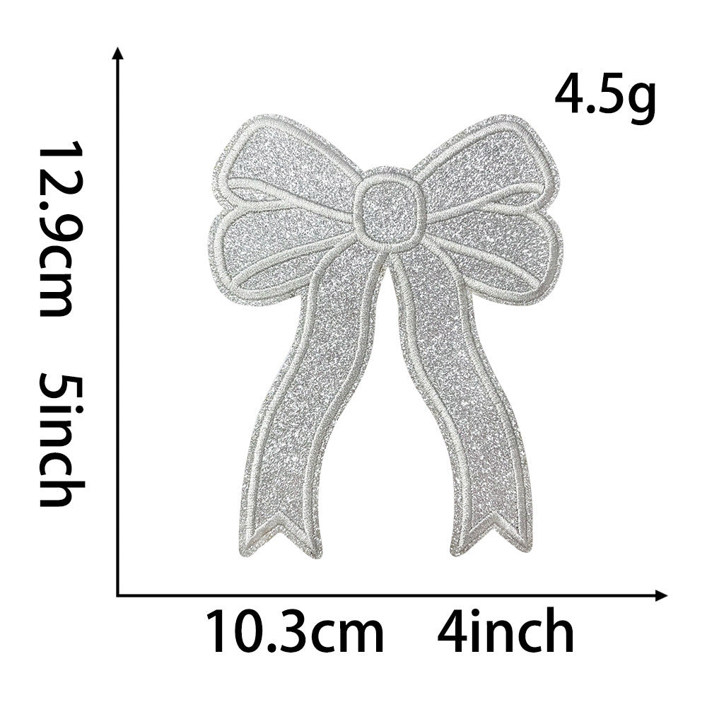 Wholesale Split Bow Embroidery  DIY Patches