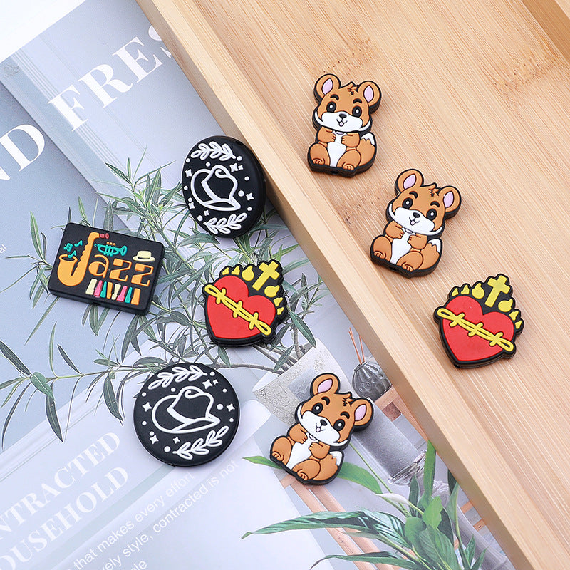 Wholesale 20 PCS Cartoon Squirrel Silicone Beads