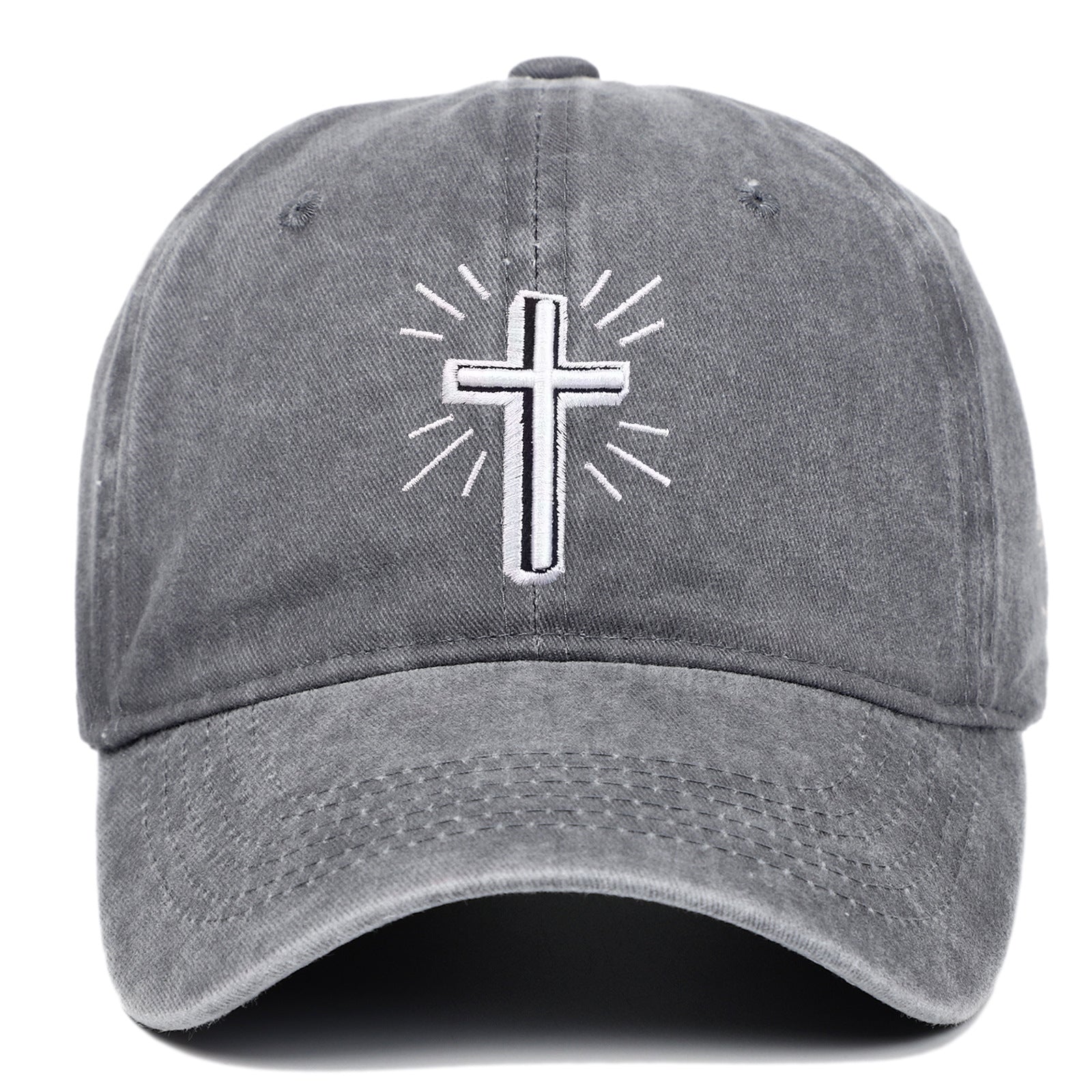 Wholesale Cross Embroidered Cotton Baseball Caps