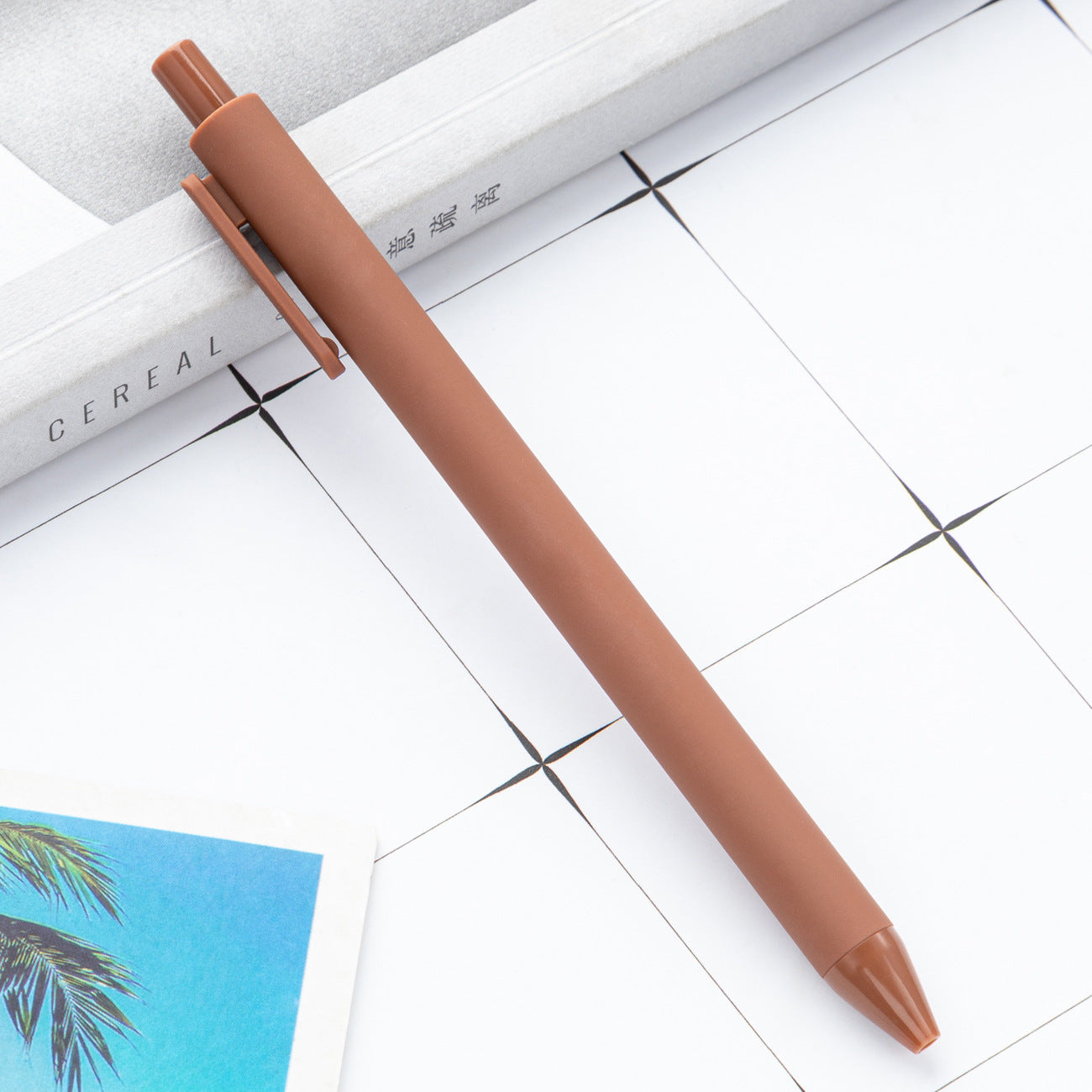 Whoelsale Candy Color Press Plastic Pen Gift Office Tools Teacher Gift