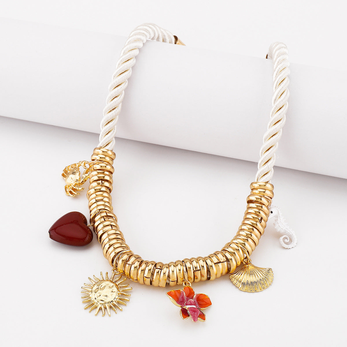 Wholesale  Za Fashion Retro Marine Element Crab Seahorse