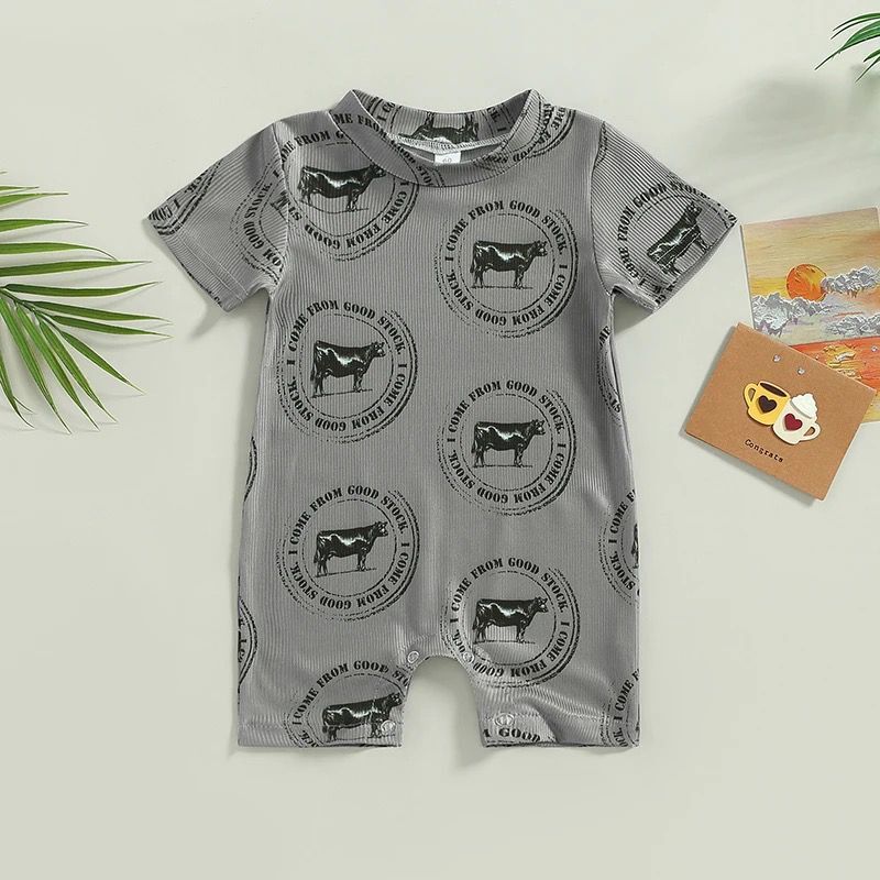 Wholesale Cotton Cactus Aztec Pattern Baby Jumpsuit