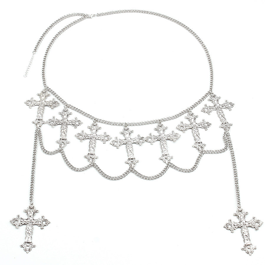 Wholesale Cross Waist Chain Versatile Punk Body Chain