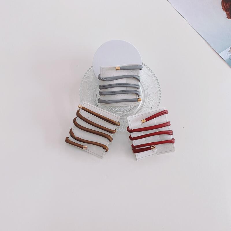 Wholesale Leather Outing Personality Temperament Simple Ribbon Tie Hairband