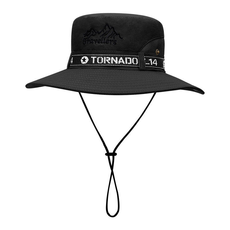 Wholesale Polyester Fiber UV Protection Bucket Hat Black Camouflage