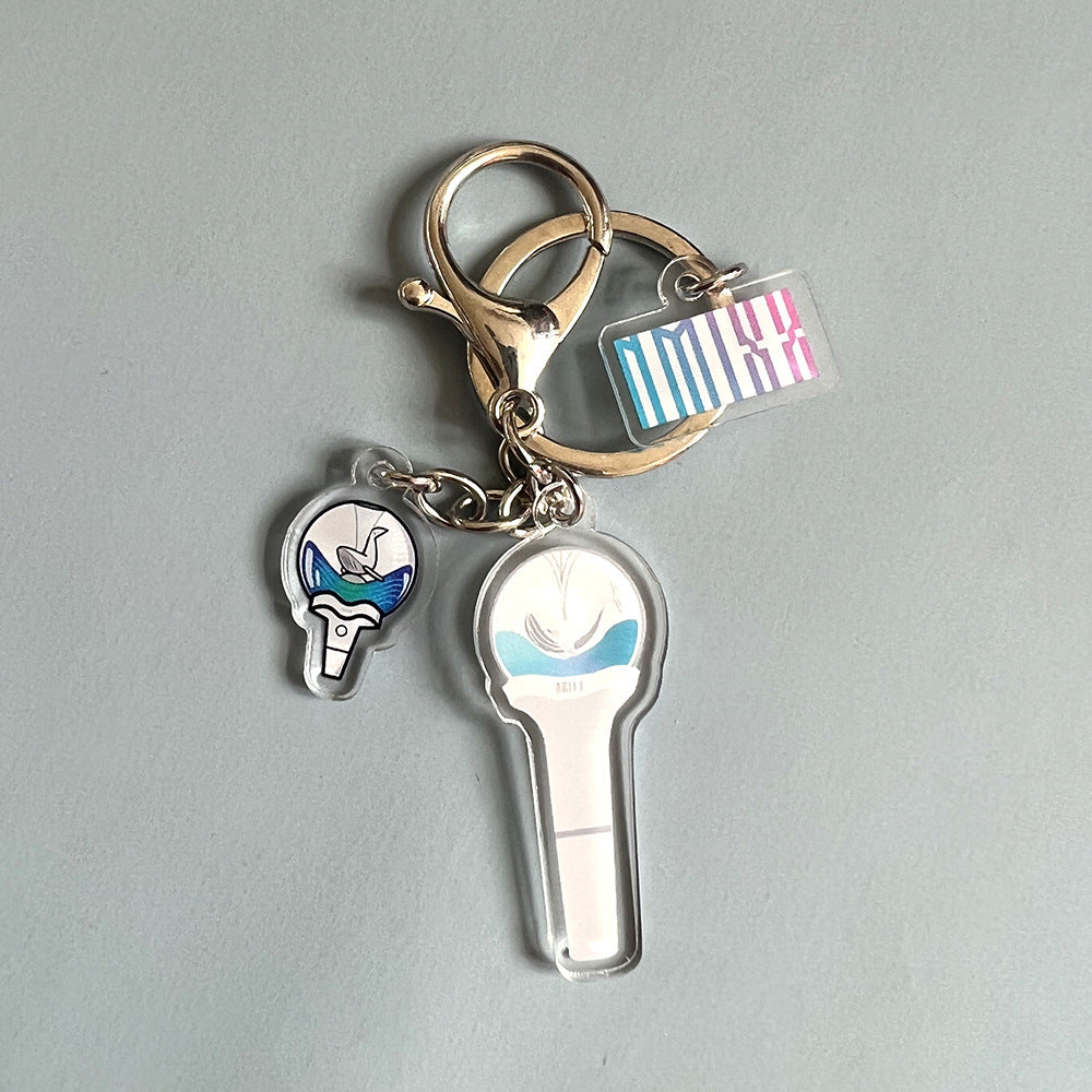 Wholesale NMIXX Combination Support Light Peripheral Keychain