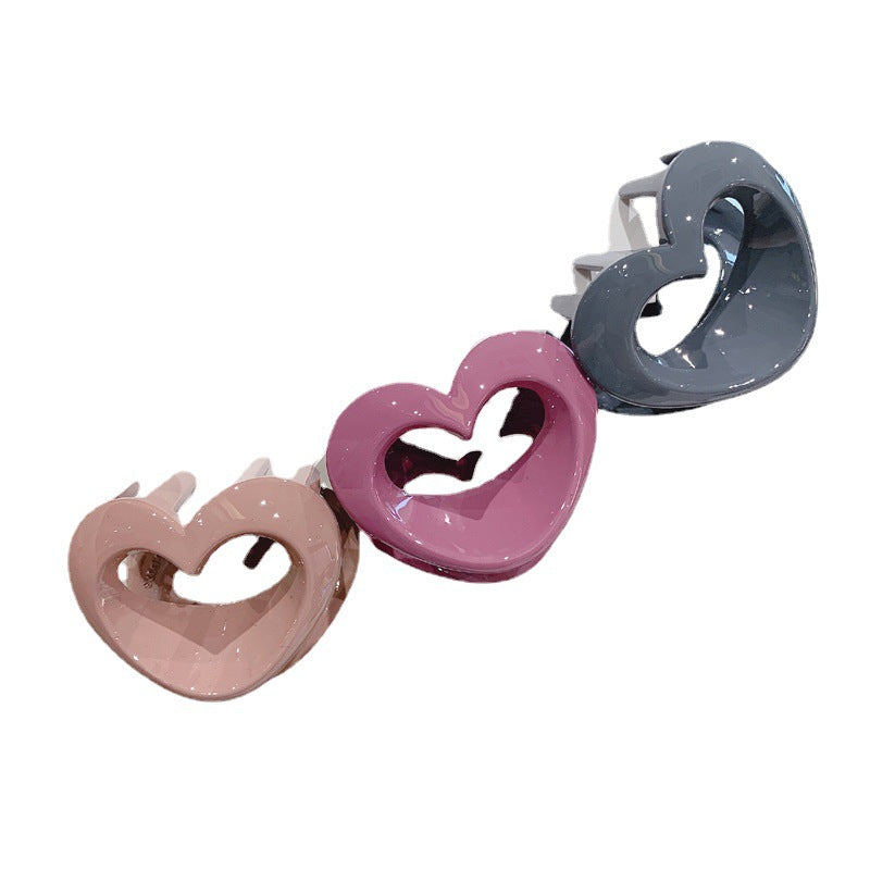 Wholesale Heart Cutout Acrylic Hair Clips