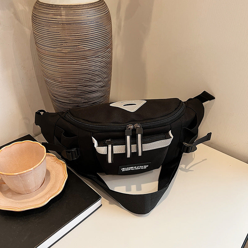 Wholesale Workwear style sports messenger bag large capacity versatile student cycling waist bag