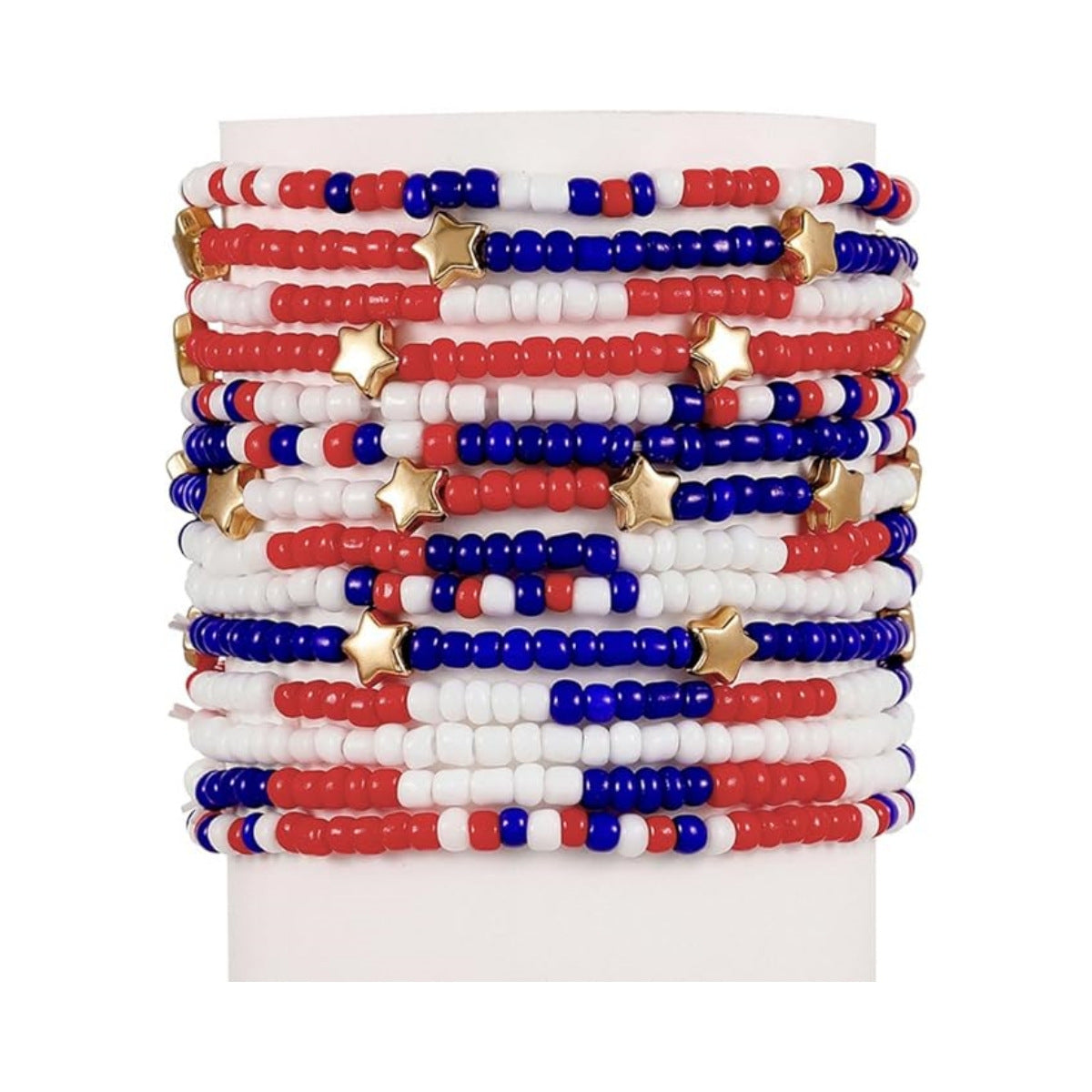 Wholesale Independence Day Shield Flag Soft Ceramic Letter Bracelet