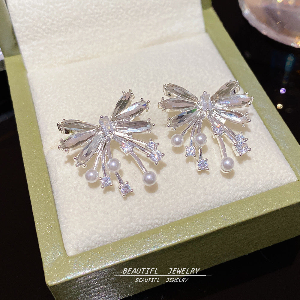 Wholesale 2pcs Bow Earrings Luxury Earrings Ear Studs