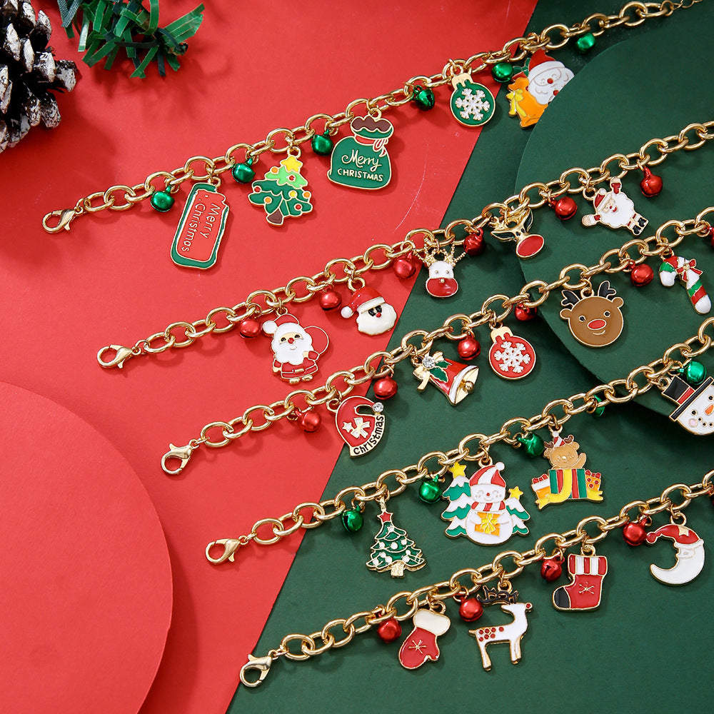 Wholesale Christmas bell  bracelets