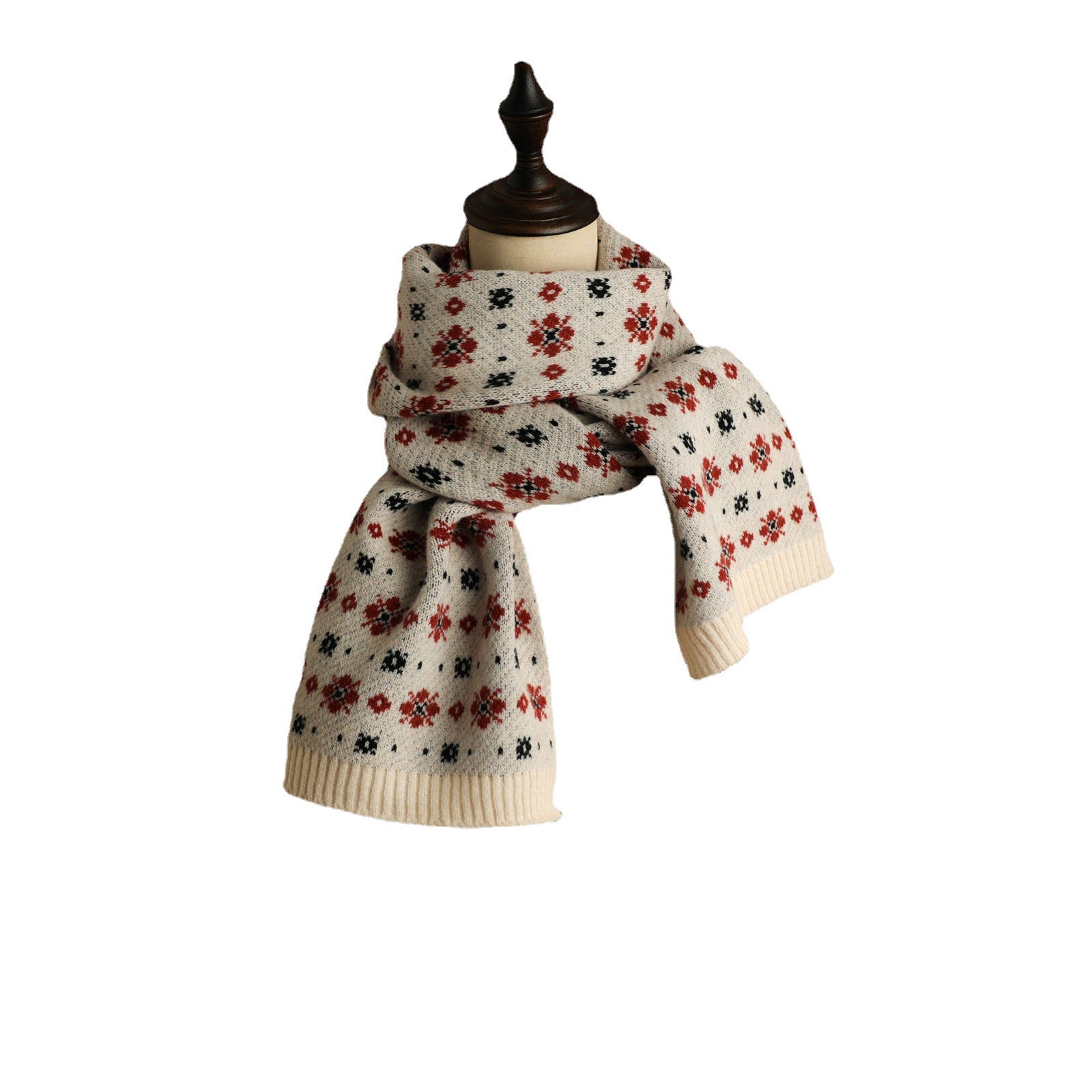 Wholesale Autumn and Winter Christmas Knitted Scarf