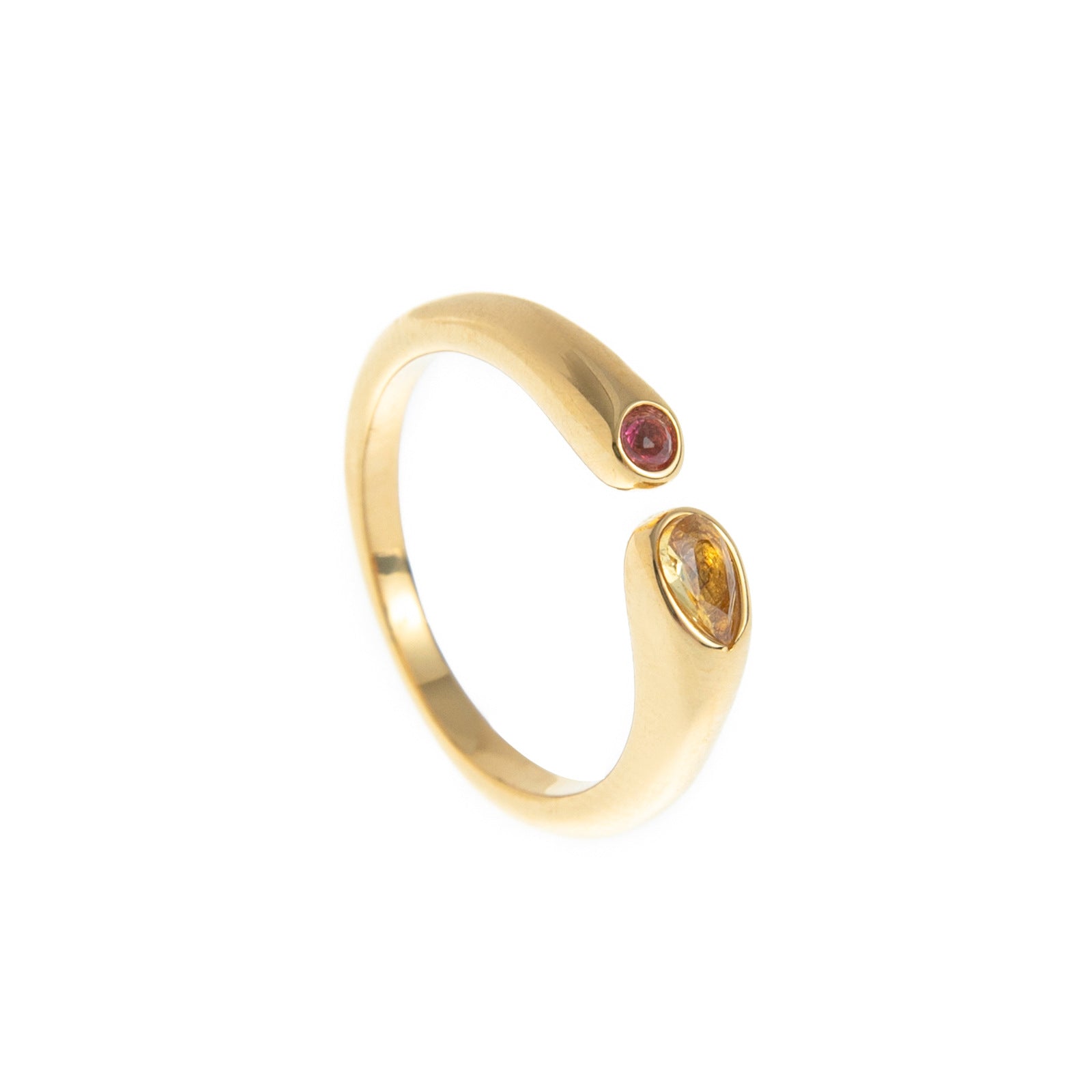 Wholesale December birthstone electroplated Titanium Steel Rings