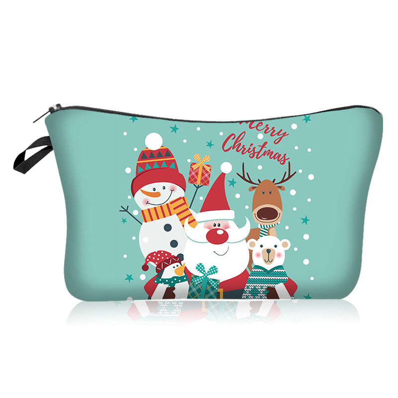Wholesale Christmas Polyester Cosmetic Bag